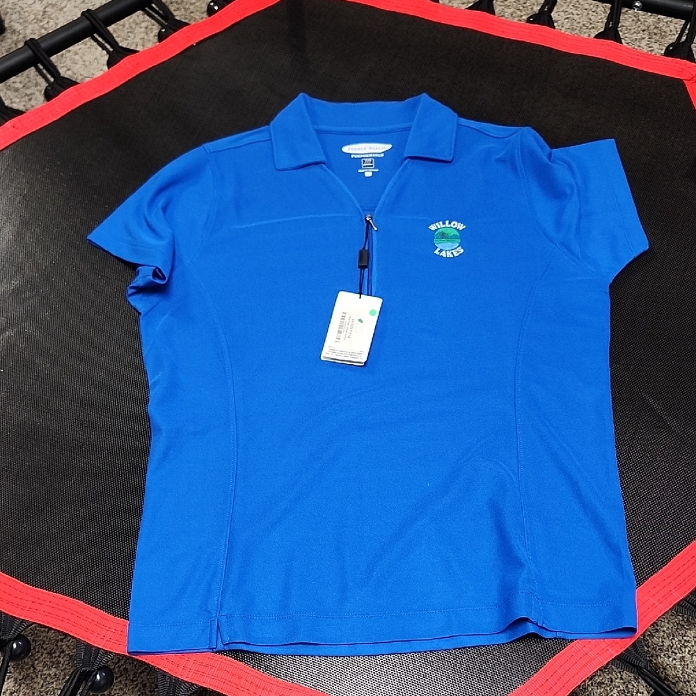 Womens Pebble Beach Performance Top Size L. Nwt.#2